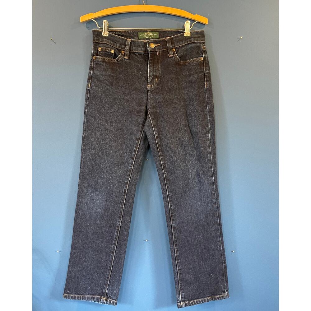 Lauren Ralph Lauren 2P Petite Wide-Legged Ankle Jeans